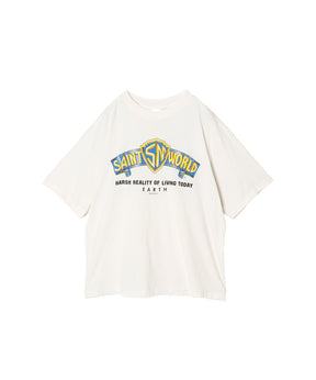 SS T-SHIRT/SAINT WORLD/WHITE