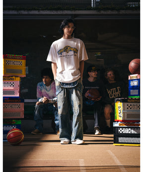 SS T-SHIRT/SAINT WORLD/WHITE