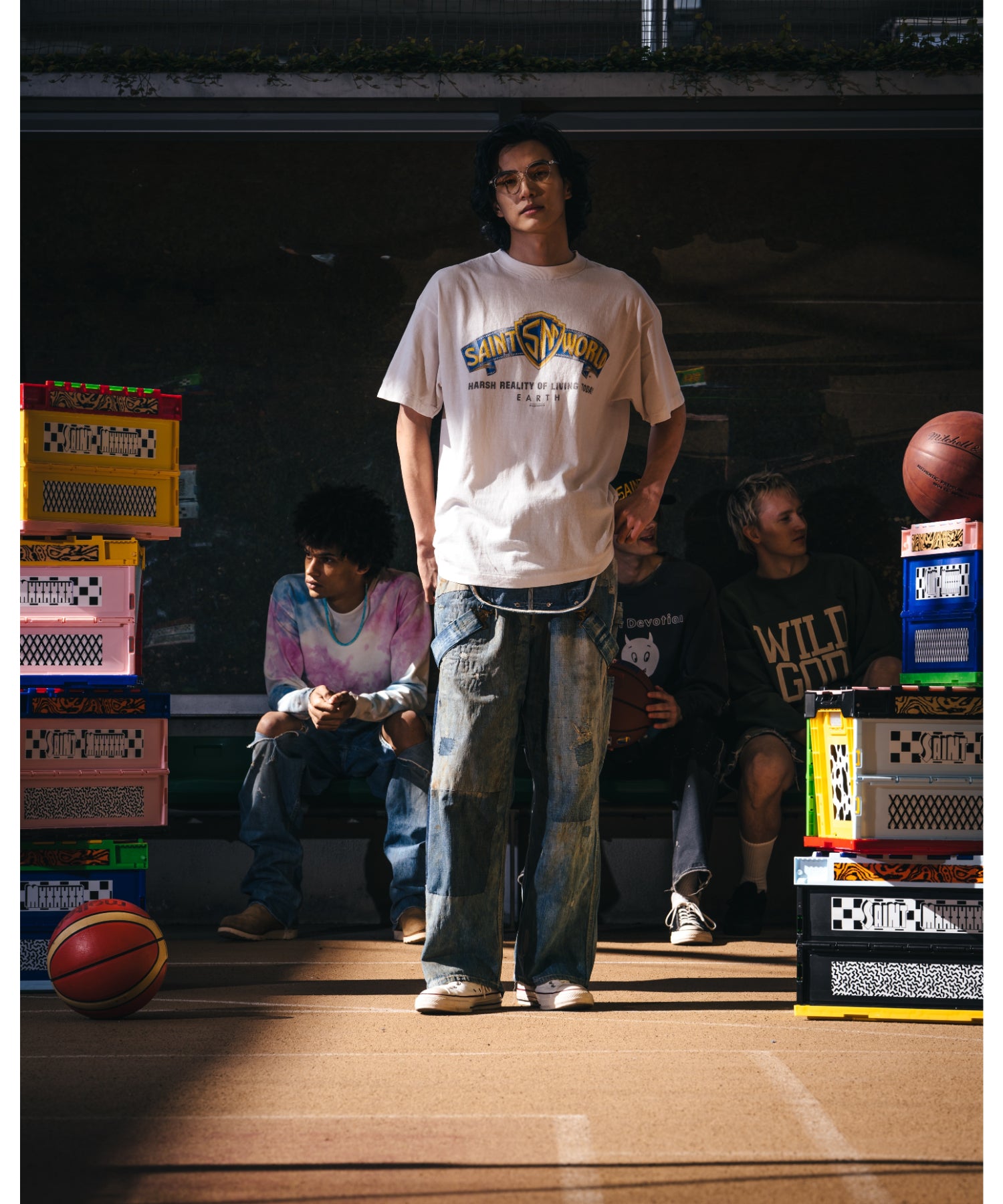 SS T-SHIRT/SAINT WORLD/WHITE - SAINT MXXXXXX (セントマイケル