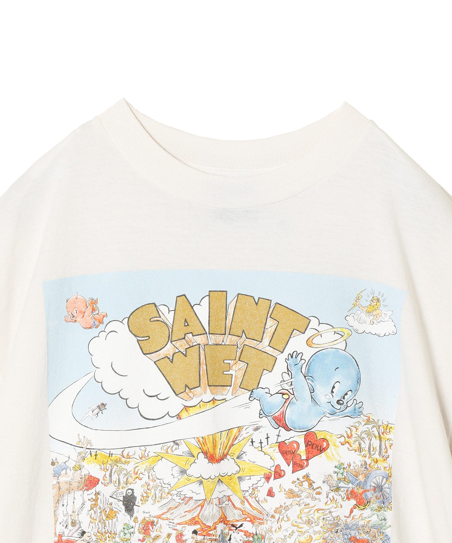 SS T-SHIRT/SAINT WET/WHITE