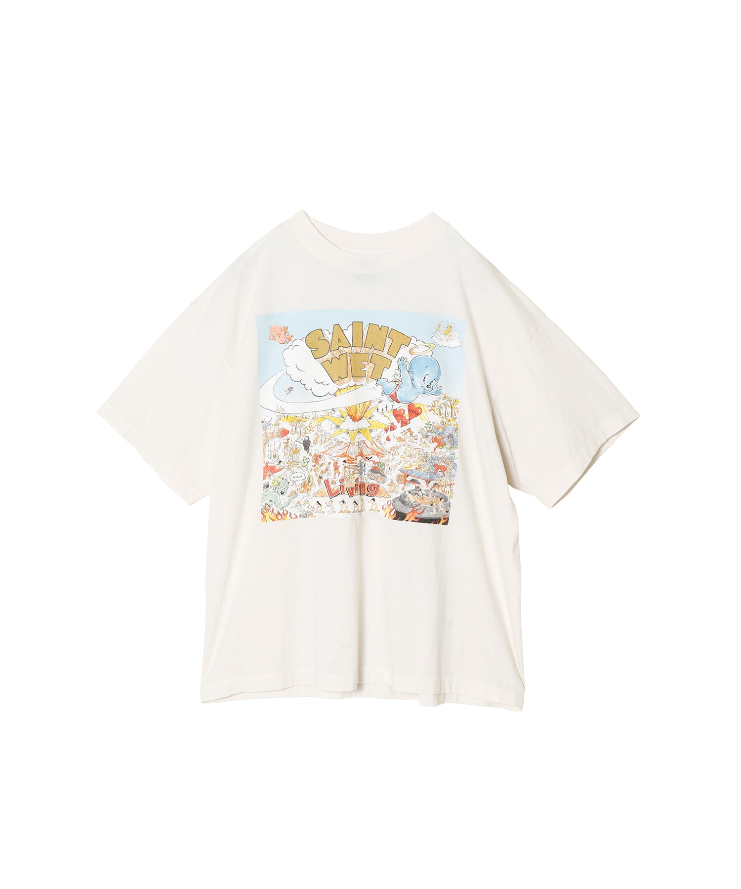 SS T-SHIRT/SAINT WET/WHITE