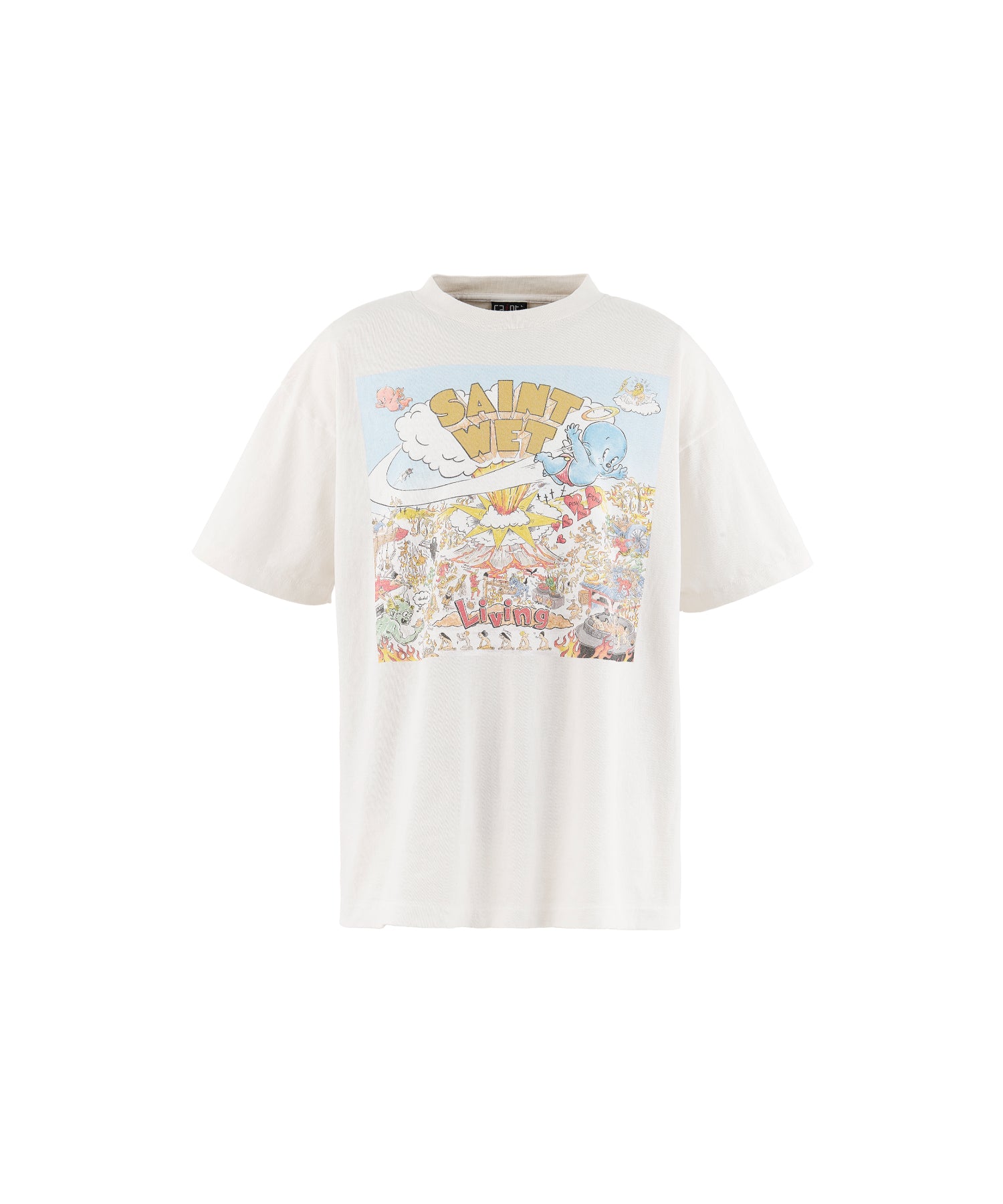 SS T-SHIRT/SAINT WET/WHITE - SAINT MXXXXXX (セントマイケル) - tops