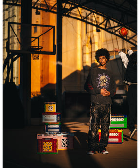 LS T-SHIRT/HEAD/BLACK