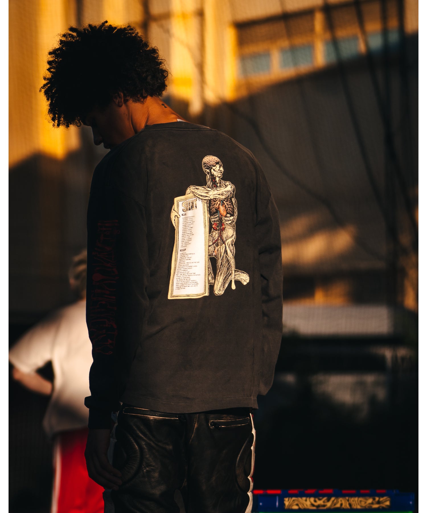 LS T-SHIRT/HEAD/BLACK