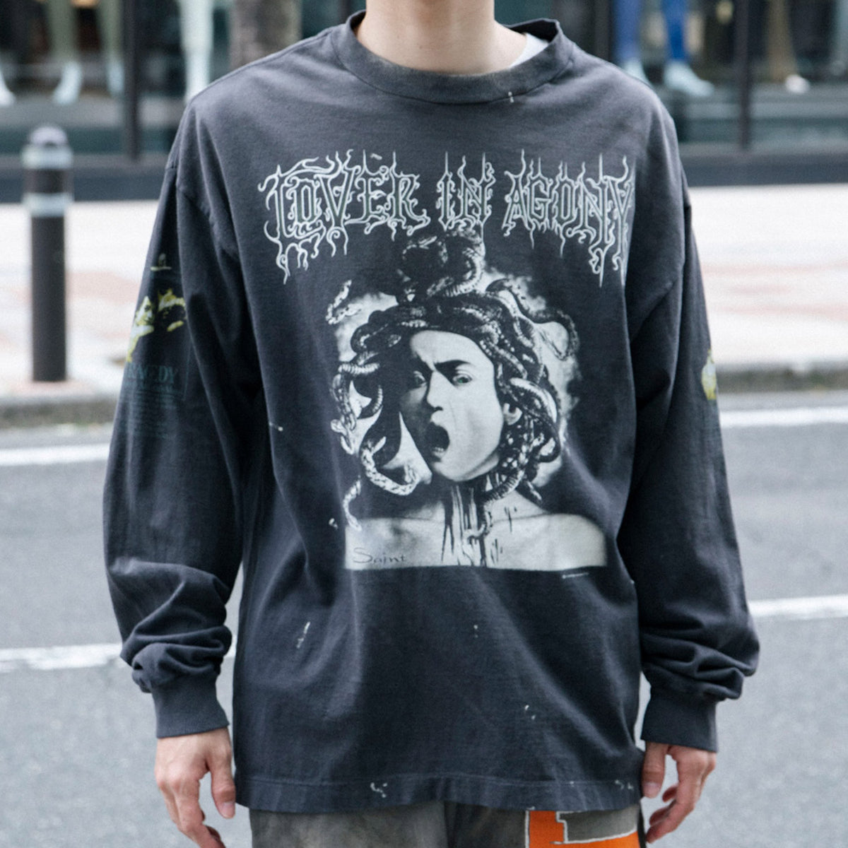LS T-SHIRT/MEDUSA/BLACK - SAINT MXXXXXX (セントマイケル) - tops