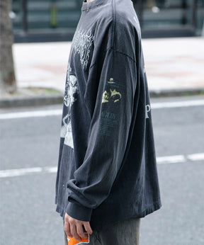 LS T-SHIRT/MEDUSA/BLACK