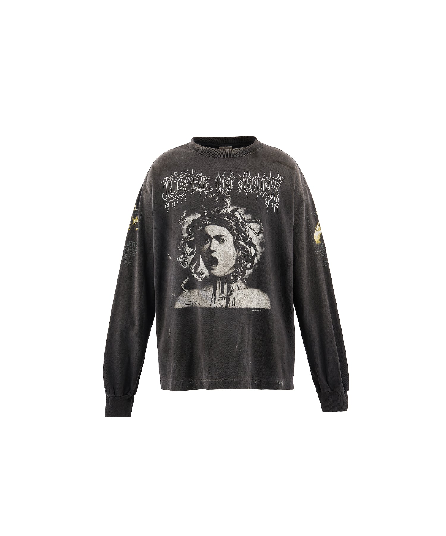LS T-SHIRT/MEDUSA/BLACK