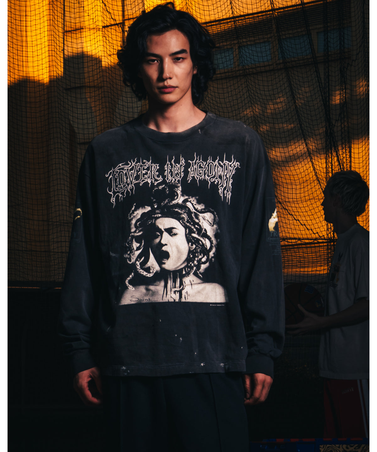 LS T-SHIRT/MEDUSA/BLACK