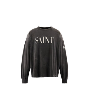LS T-SHIRT/SAINT 666/BLACK