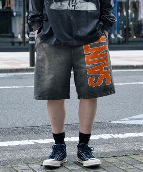 EASY SHORTS/CUT SEW/CHARCOAL