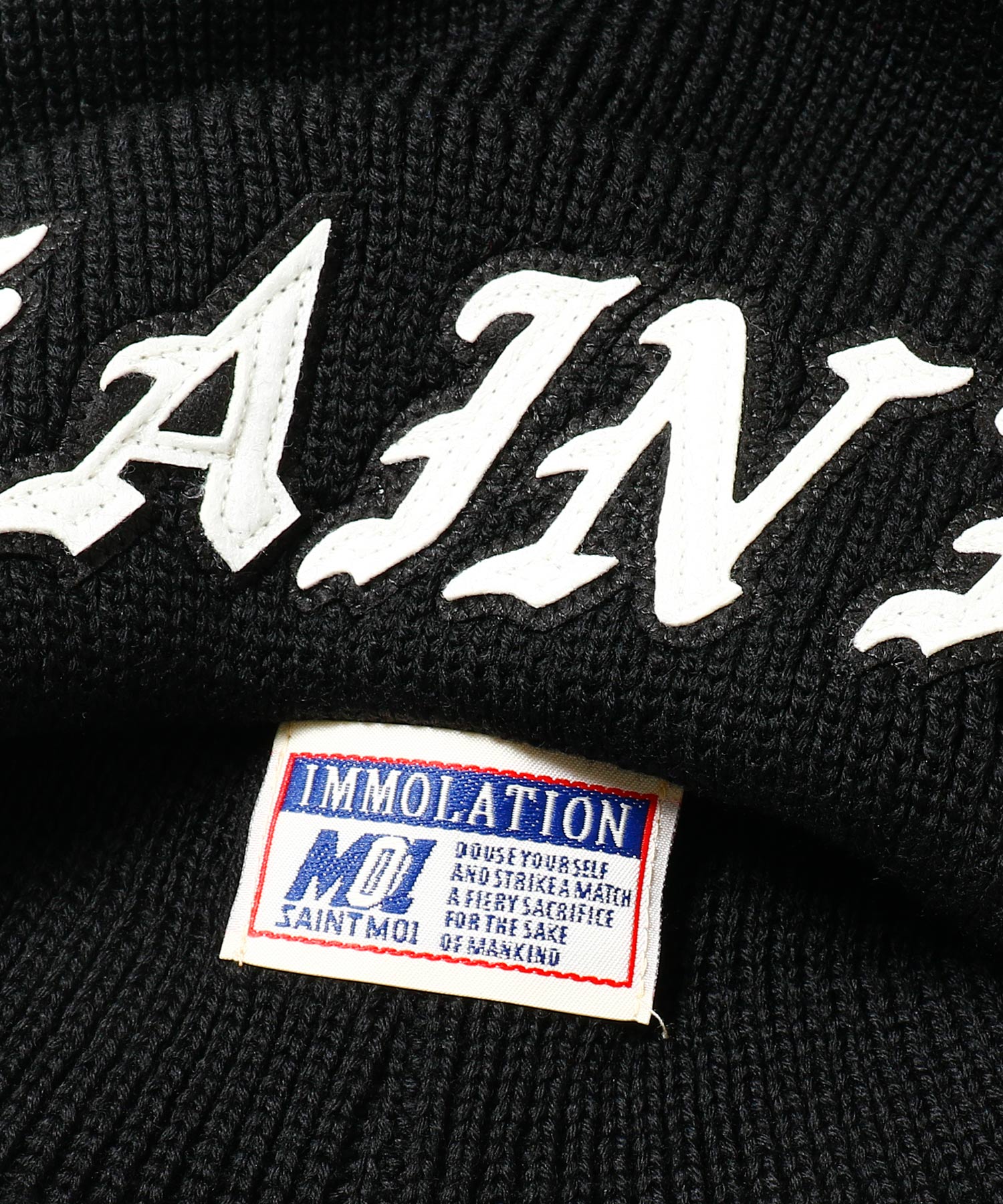 KNIT CAP / SAINT / BLACK