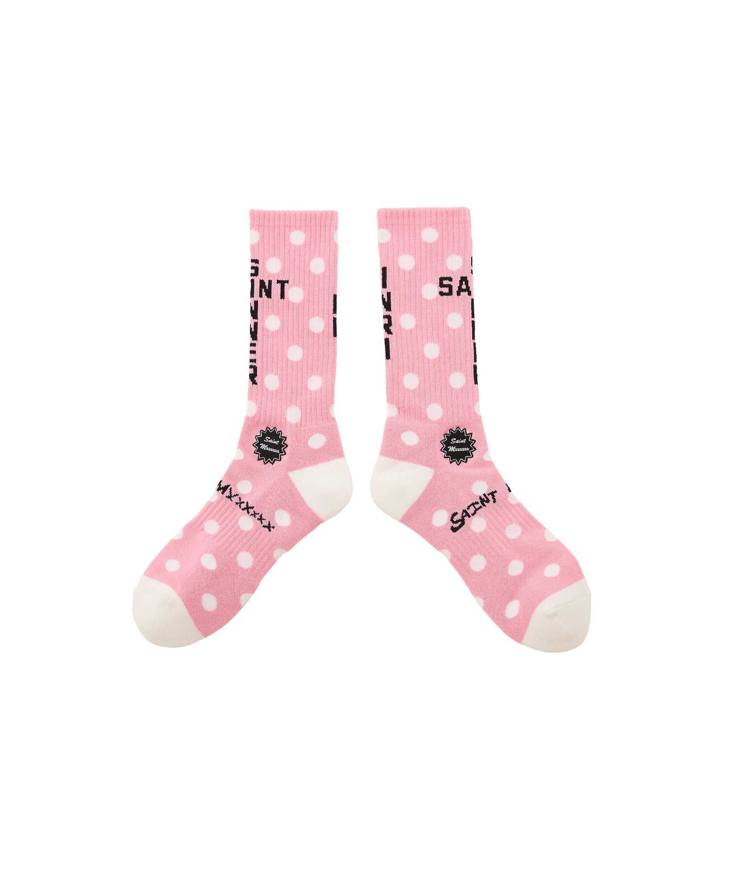 SOCKS / DOT / PINK+WHITE