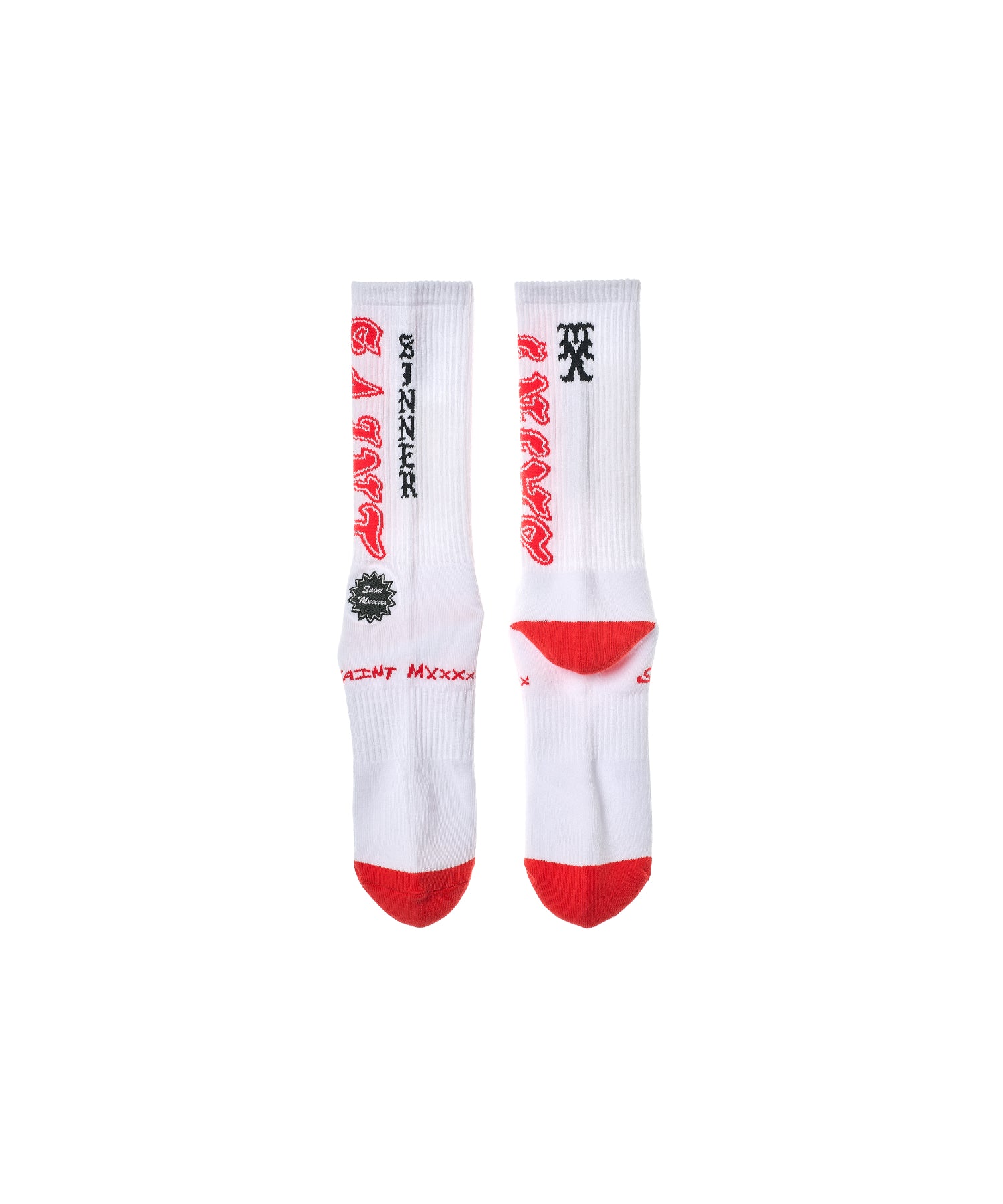 SOCKS/SAINT/WHITE+RED - SAINT MXXXXXX (セントマイケル) - goods