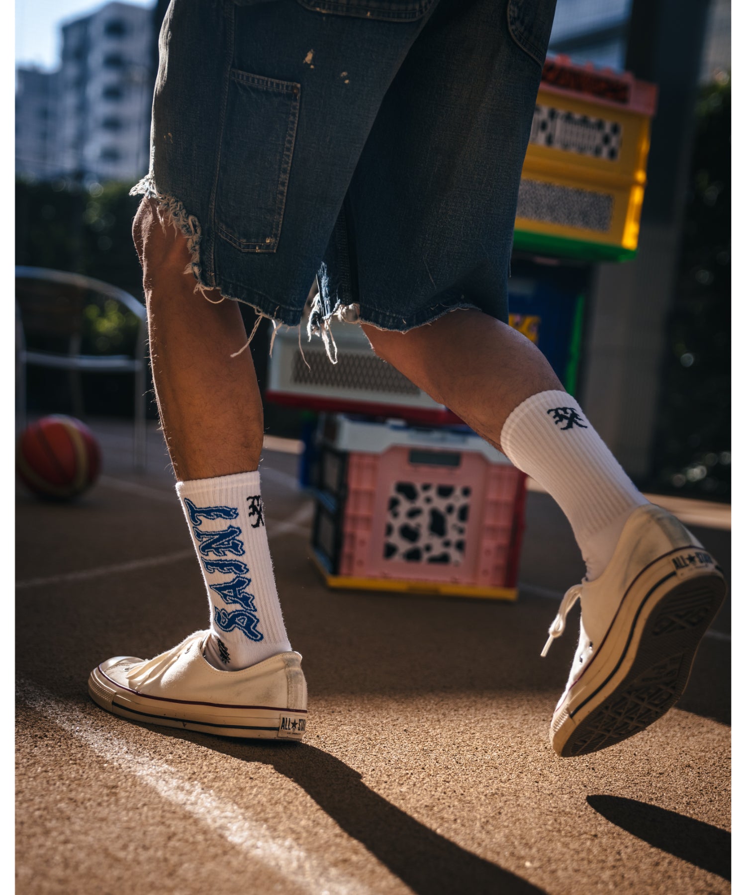 SOCKS/SAINT/WHITE+BLUE - SAINT MXXXXXX (セントマイケル) - goods