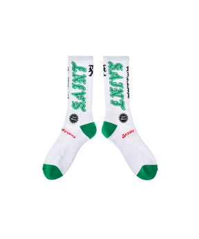 SOCKS/SAINT/WHITE+GREEN