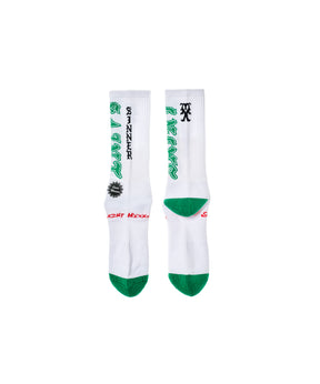 SOCKS/SAINT/WHITE+GREEN