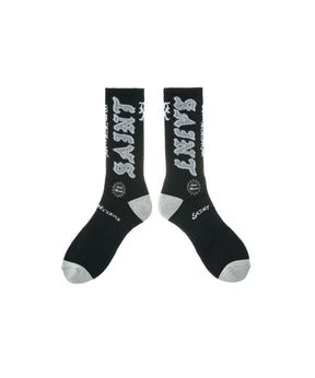 SOCKS/SAINT/BLACK+GRAY