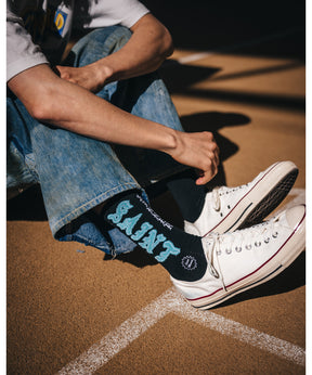 SOCKS/SAINT/BLACK+BLUE