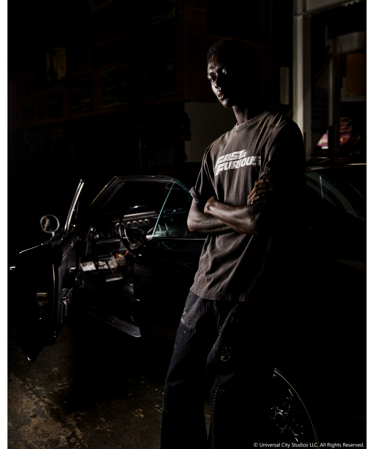 FF SS T-SHIRT/FAST FURIOUS/BLK