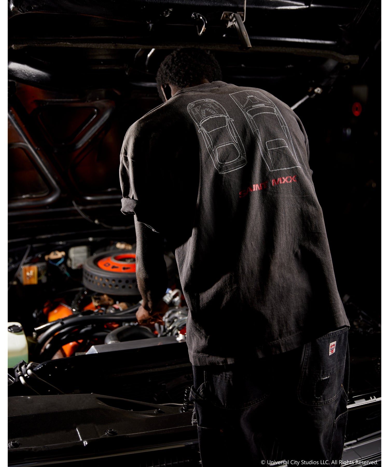 FF SS T-SHIRT/FAST FURIOUS/BLK