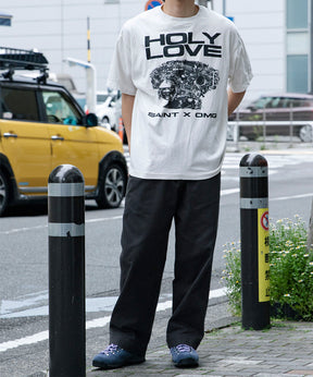 KK_SS T-SHIRT/HOLY LOVE/WHITE
