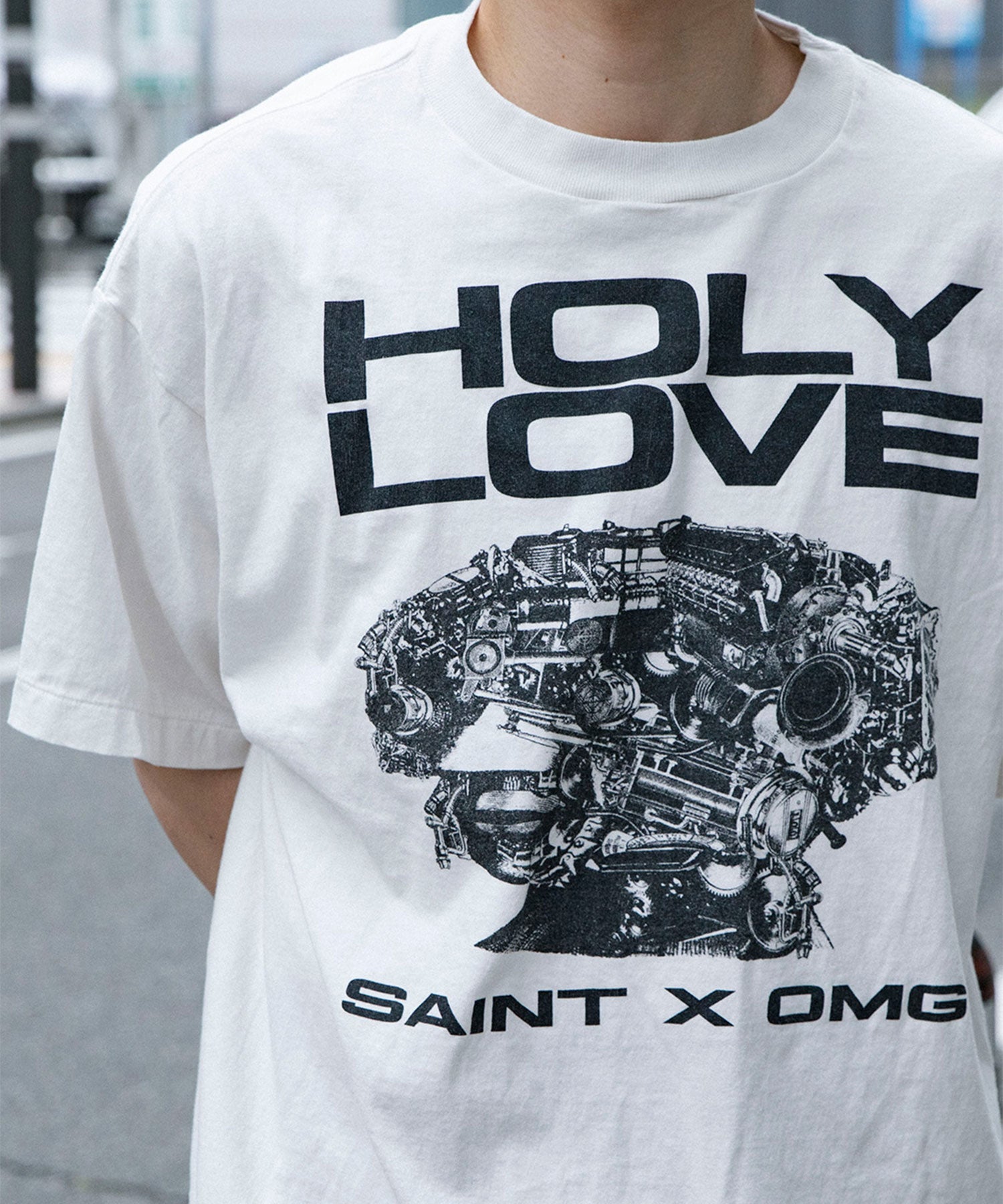 KK_SS T-SHIRT/HOLY LOVE/WHITE - SAINT MXXXXXX (セントマイケル