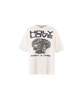 KK_SS T-SHIRT/HOLY LOVE/WHITE
