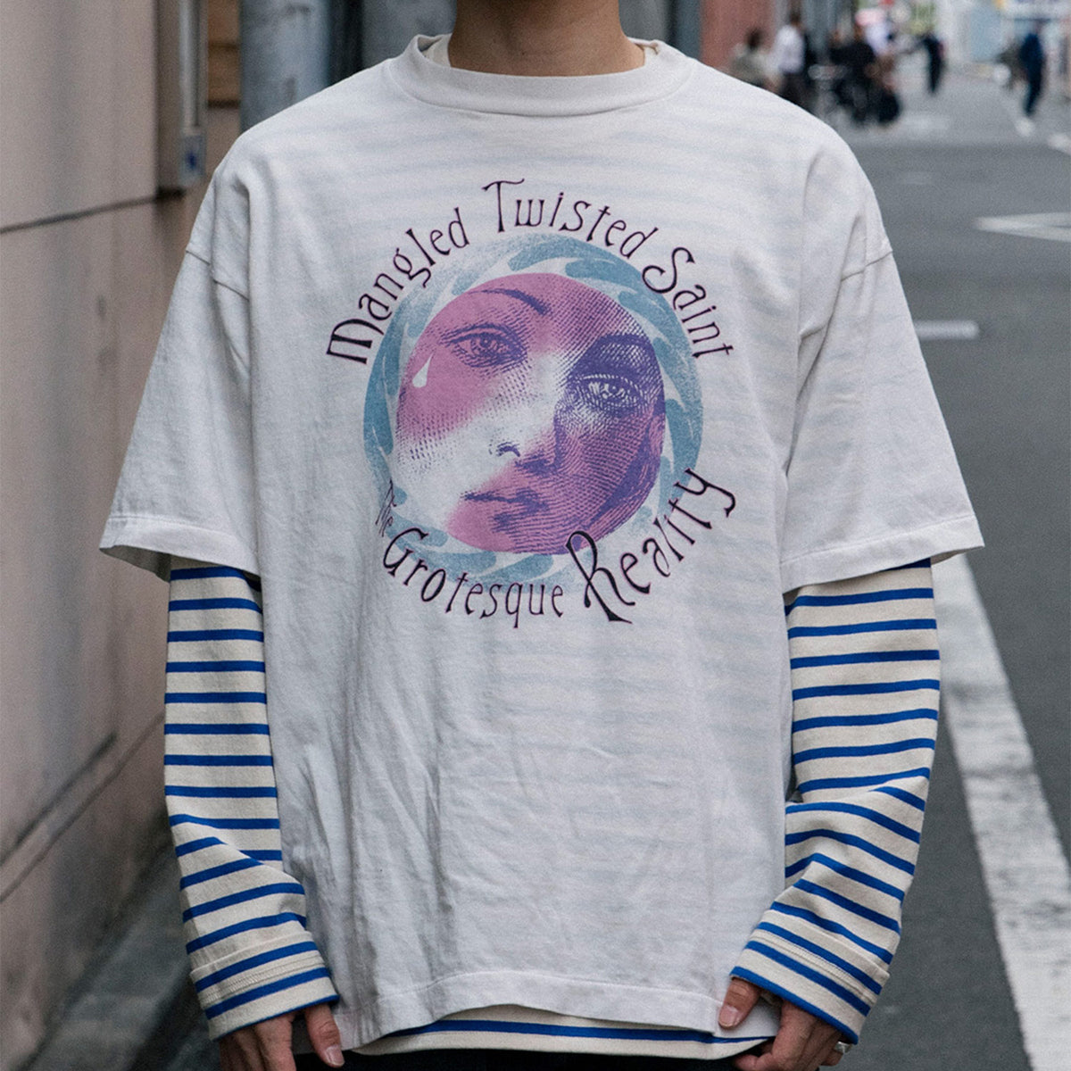 SW_SS T-SHIRT/TWISTED SAINT/WHT - SAINT MXXXXXX (セントマイケル