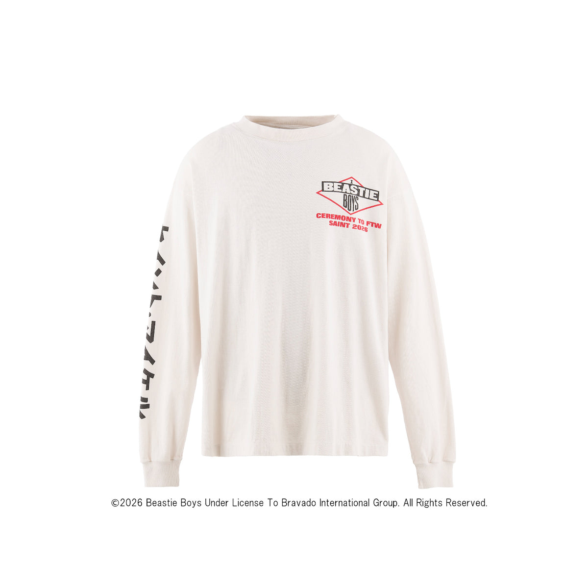 SAINTMxxxxxxx セントマイケル Beastie Boys Tシャツ BTB_LS T-SHIRT/BEASTIEBOYS/WHT - SAINT MXXXXXX (セントマイケル