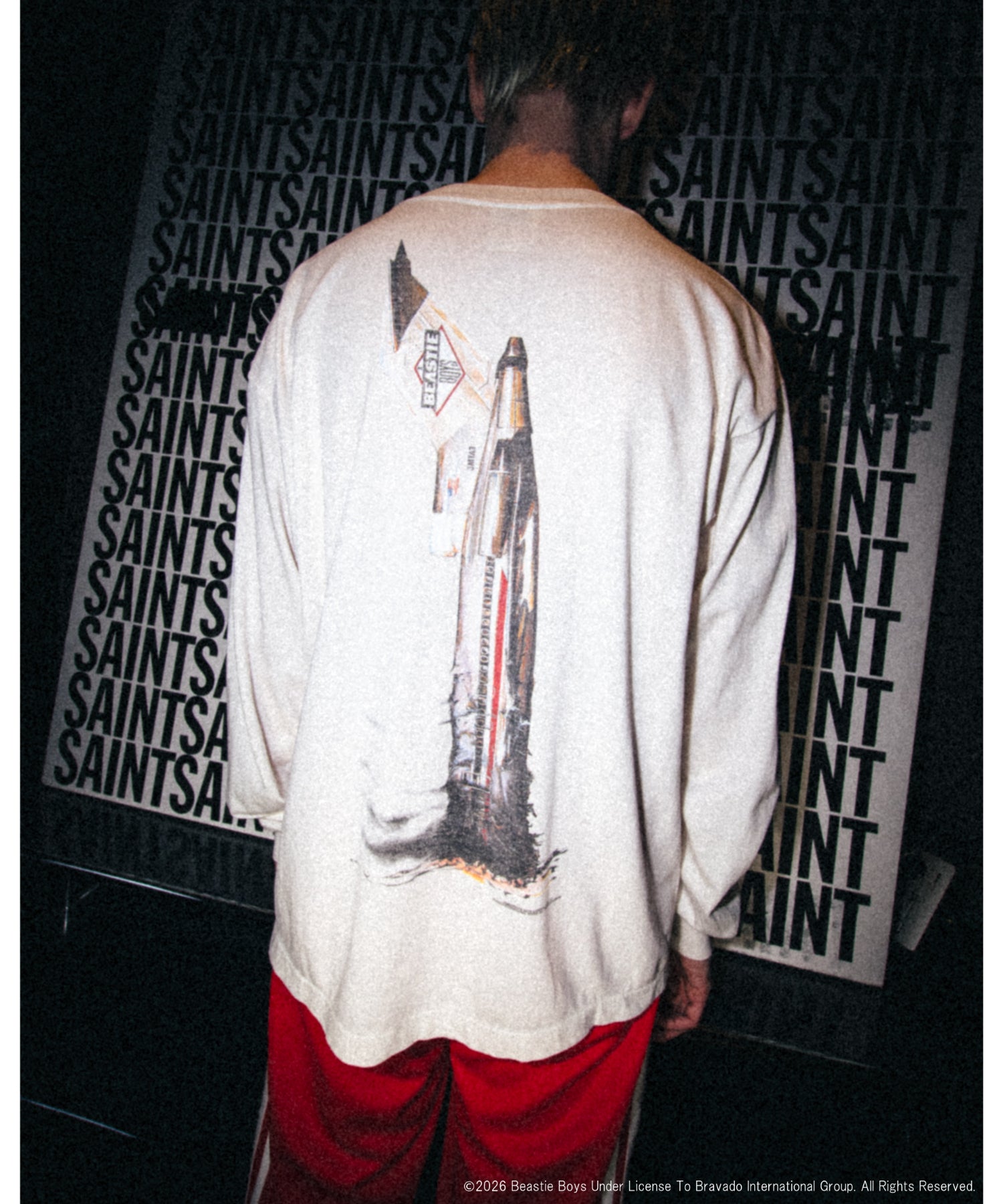 BTB_LS T-SHIRT/BEASTIEBOYS/WHT - SAINT MXXXXXX (セントマイケル