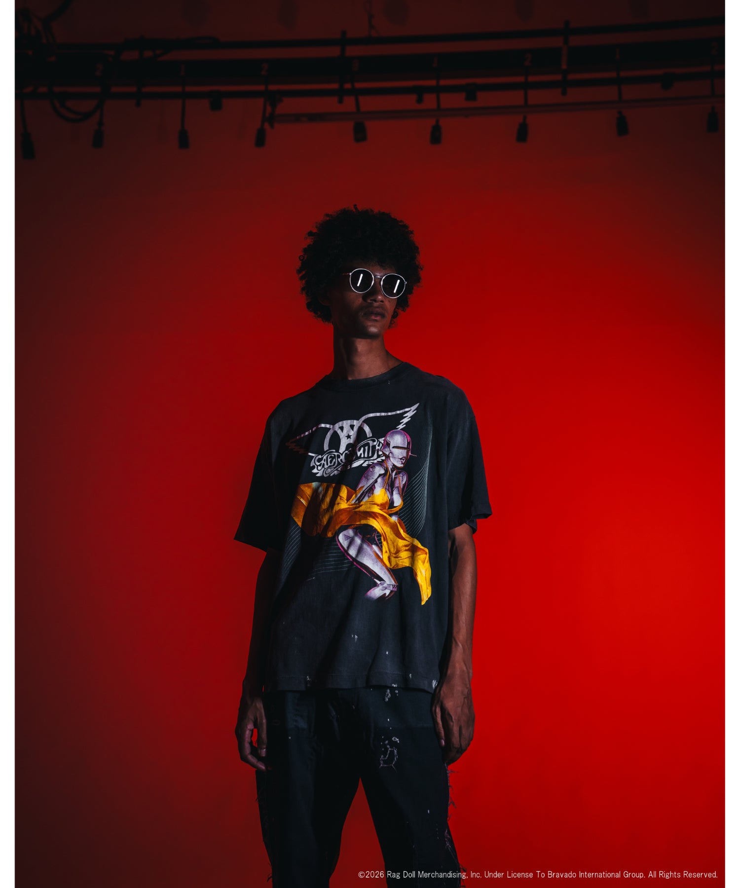 AS_SS T-SHIRT/AEROSMITH/BLACK - SAINT MXXXXXX (セントマイケル