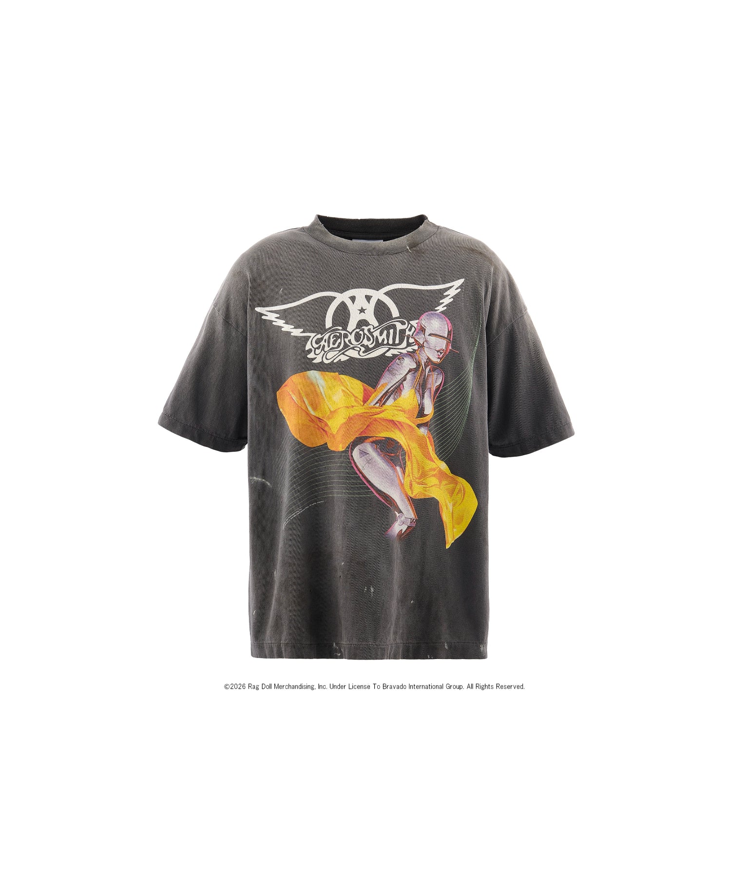AS_SS T-SHIRT/AEROSMITH/BLACK - SAINT MXXXXXX (セントマイケル