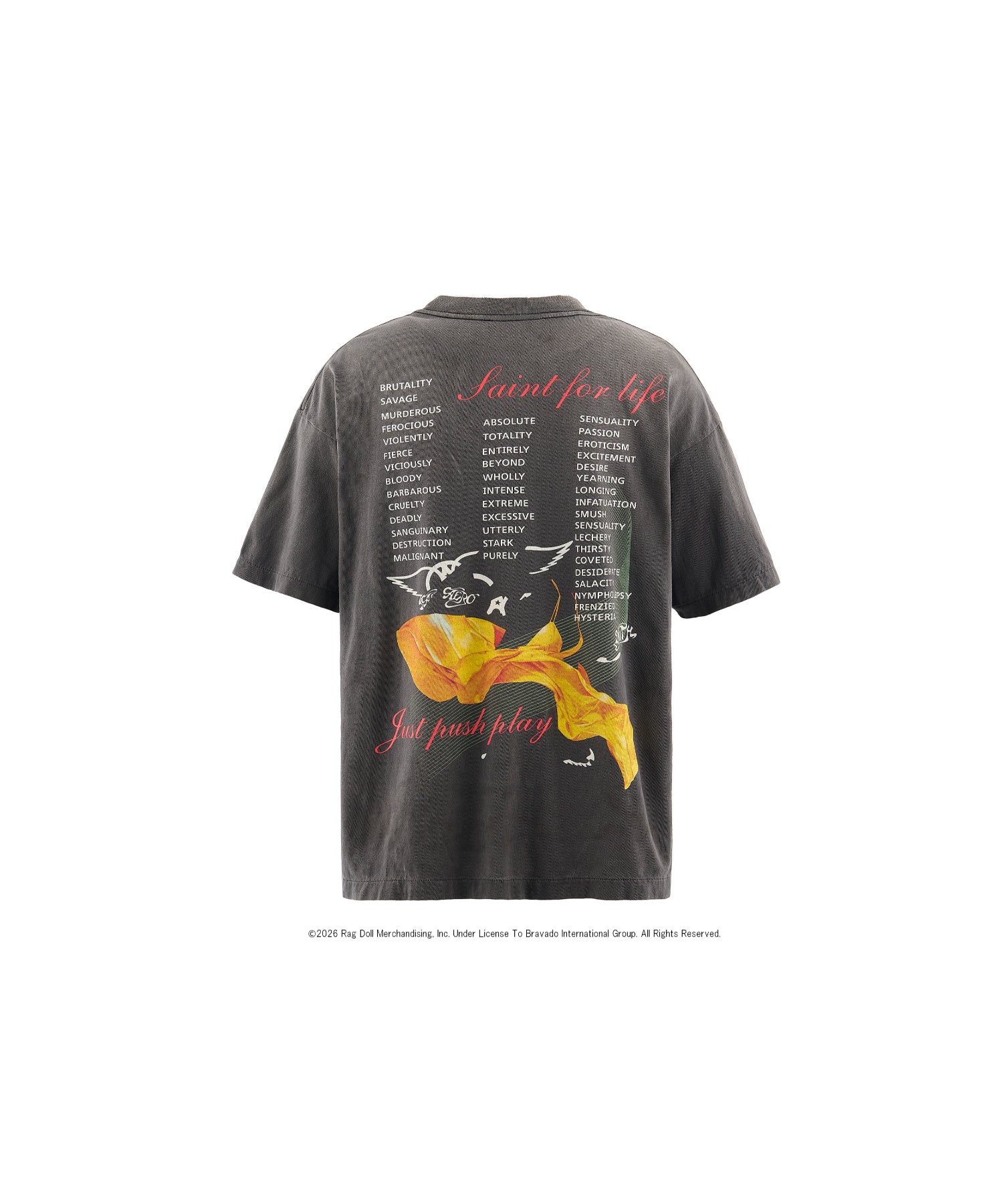 AS_SS T-SHIRT/AEROSMITH/BLACK - SAINT MXXXXXX (セントマイケル