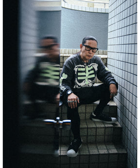 BH_LS T-SHIRT/BONE/BLACK