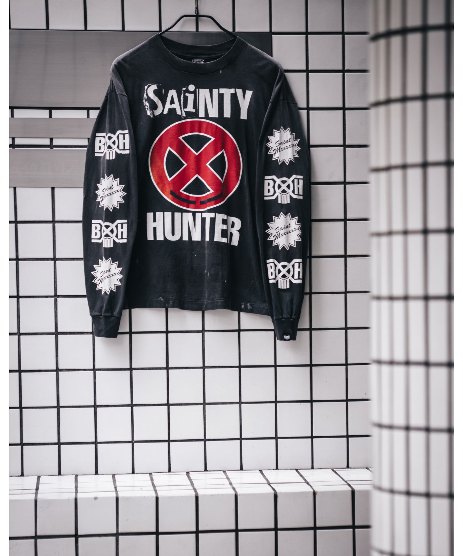 BH_LS T-SHIRT/SAINTY HUNTER/BLK