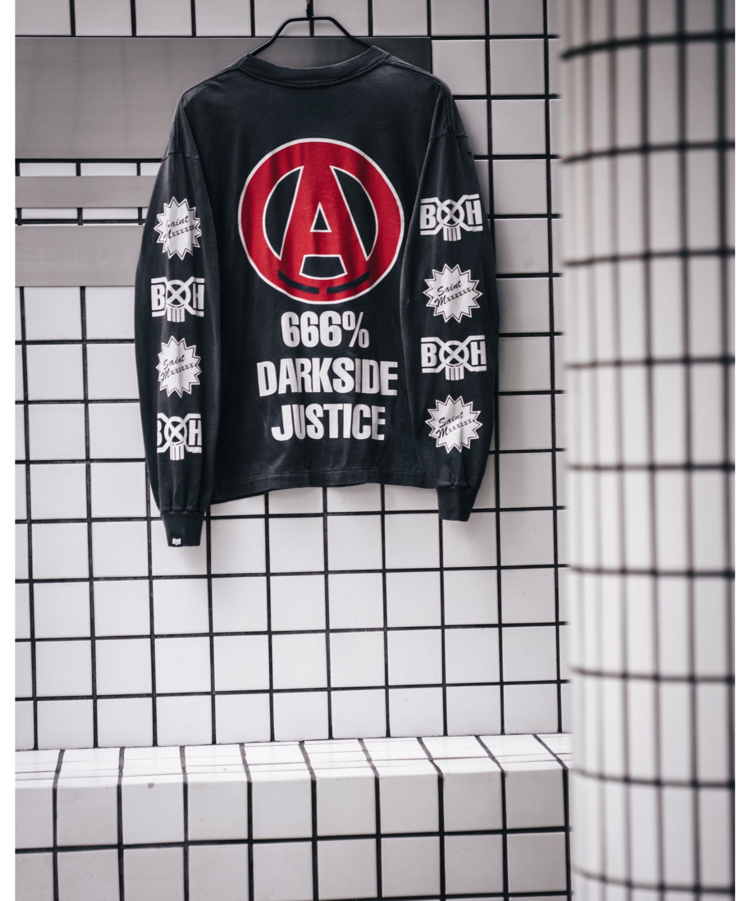 BH_LS T-SHIRT/SAINTY HUNTER/BLK