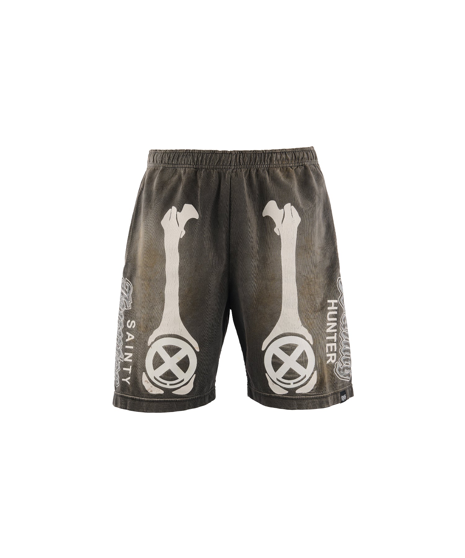 BH CUT SEW SHORTS/BONE/CHARCOAL
