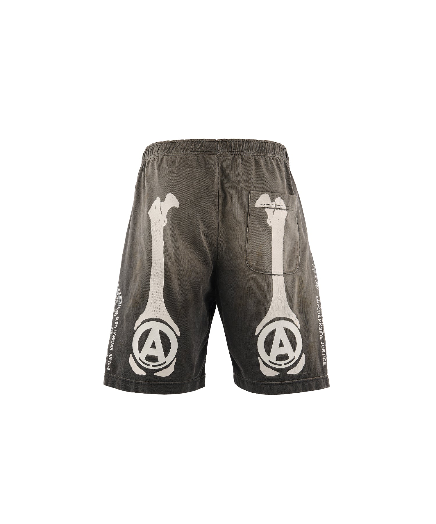 BH CUT SEW SHORTS/BONE/CHARCOAL