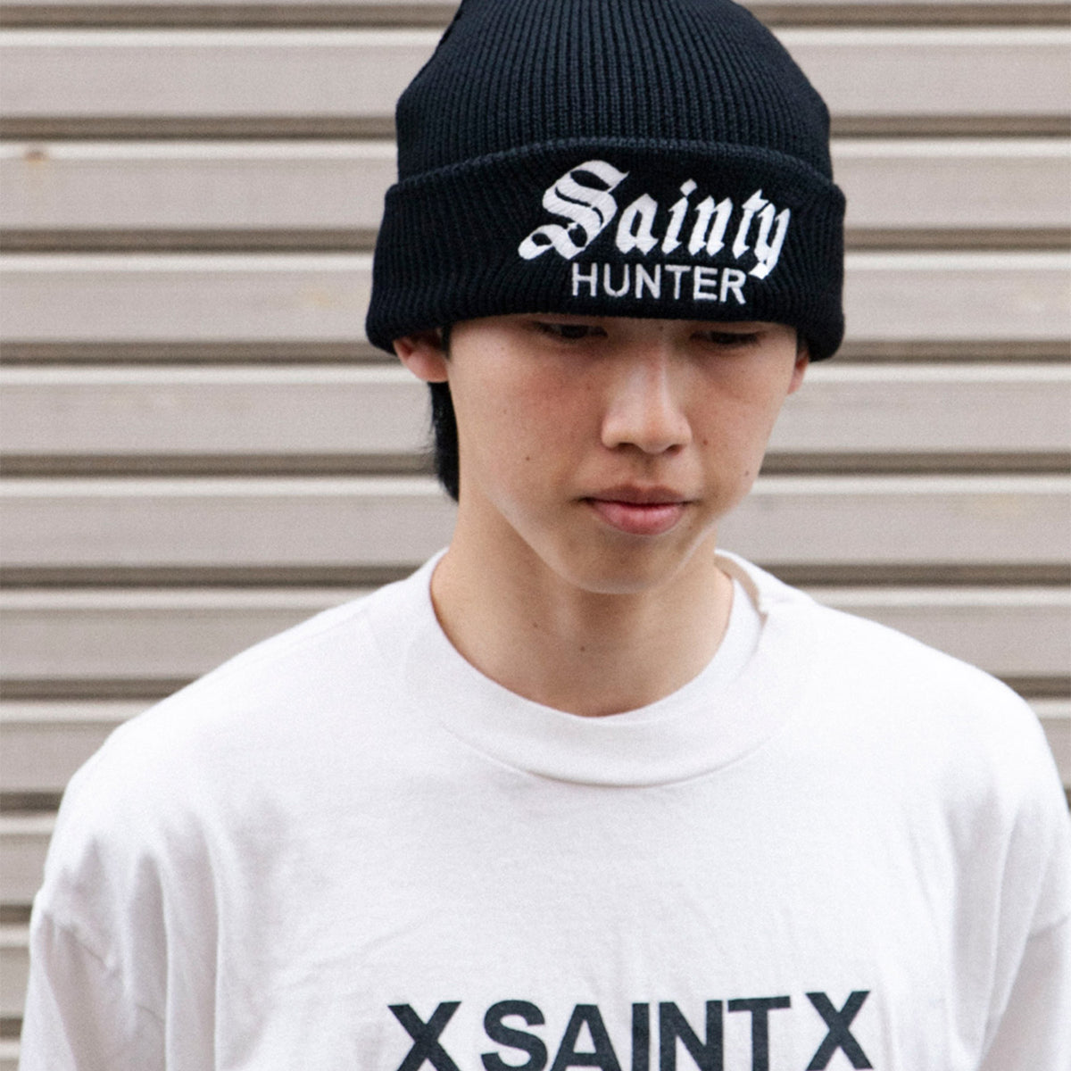 BH KNIT CAP/SAINTY HUNTER/BLACK - SAINT MXXXXXX (セントマイケル