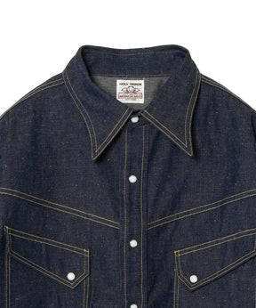 BBJ_DENIM SHIRT/REGID/BLUE - SAINT MXXXXXX (セントマイケル) - tops