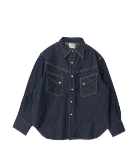 BBJ_DENIM SHIRT/REGID/BLUE