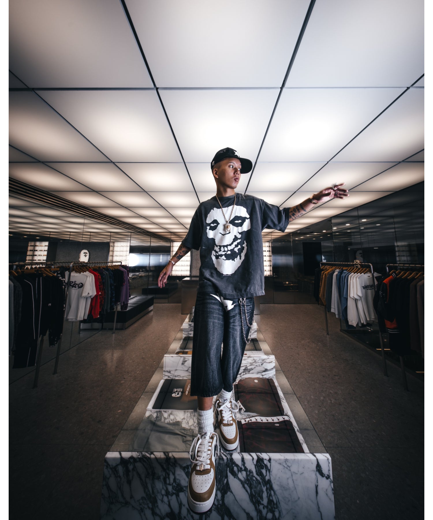 BAPE_SS T-SHIRT/ALWAYS LOVE/BK