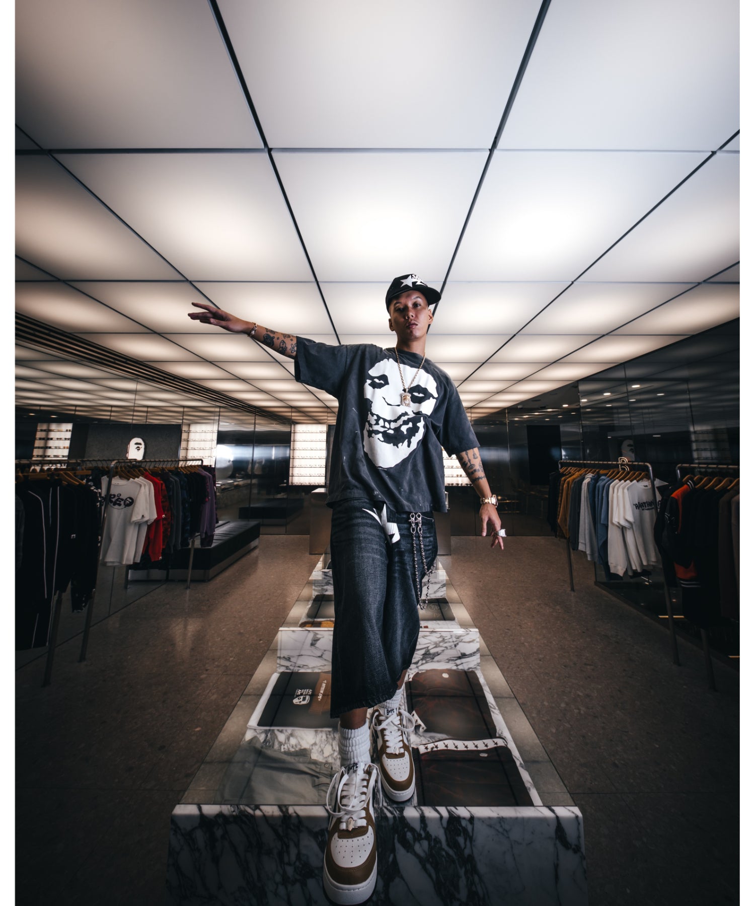 BAPE_SS T-SHIRT/ALWAYS LOVE/BK