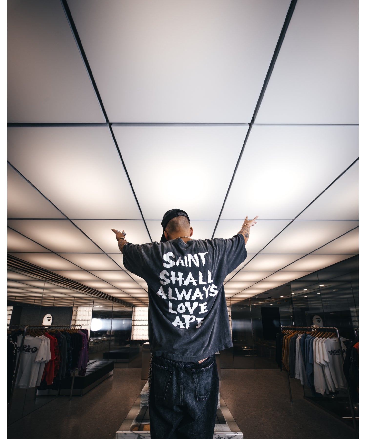 BAPE_SS T-SHIRT/ALWAYS LOVE/BK