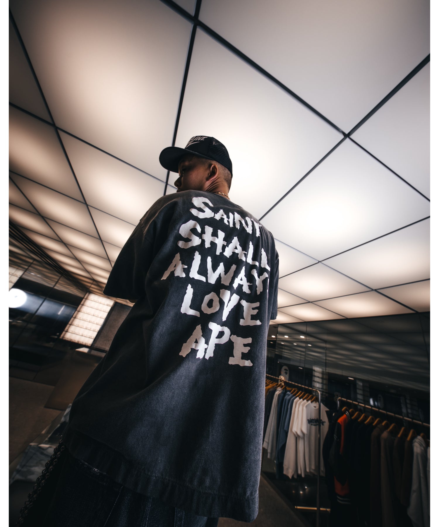 BAPE_SS T-SHIRT/ALWAYS LOVE/BK