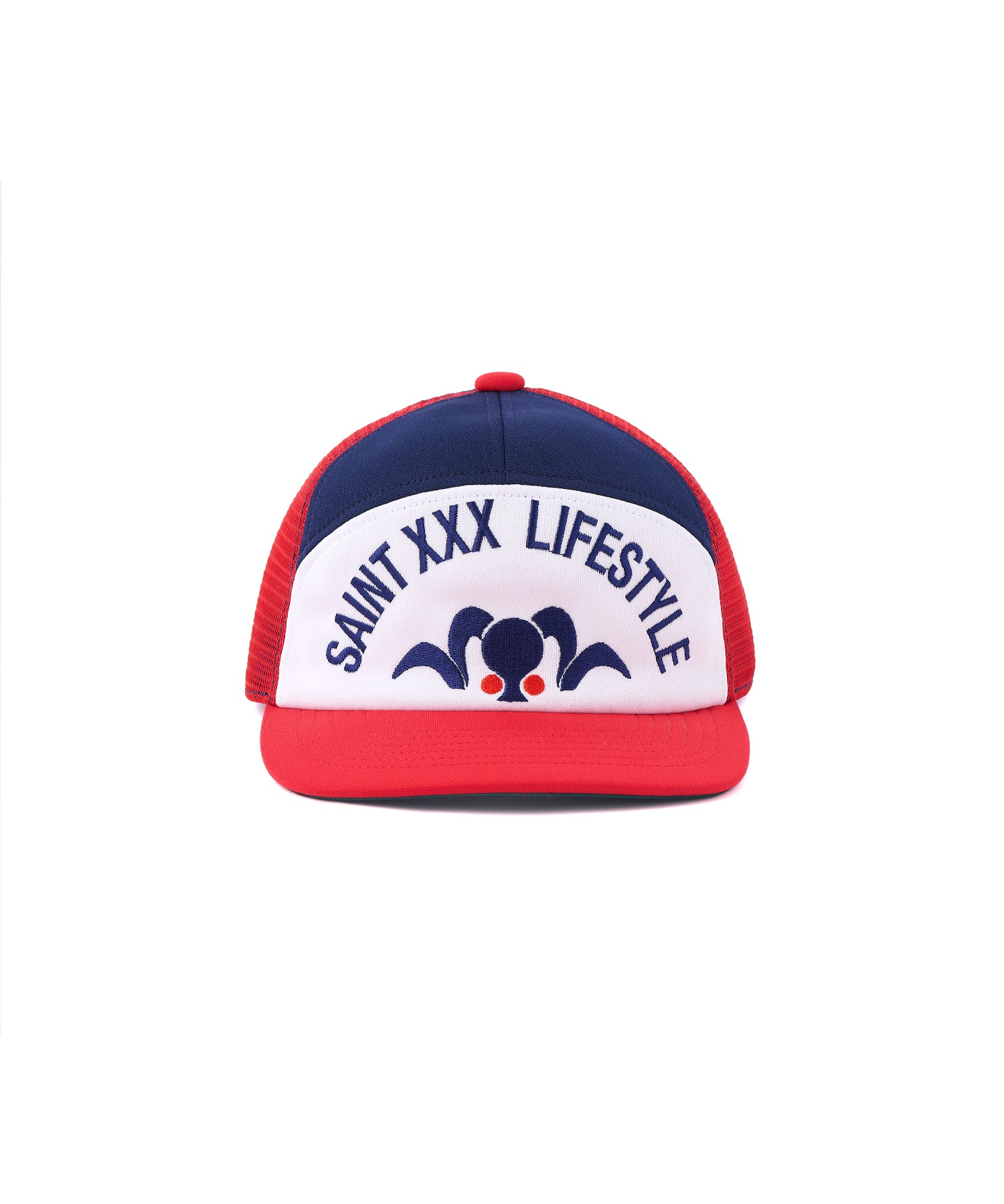 MESH CAP / LIFE STYLE / NAVY+RED