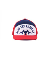 MESH CAP / LIFE STYLE / NAVY+RED