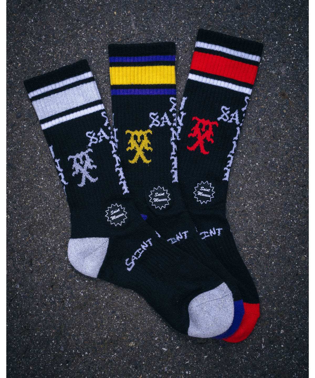 SOCKS / SINNER / BLACK＋GRAY