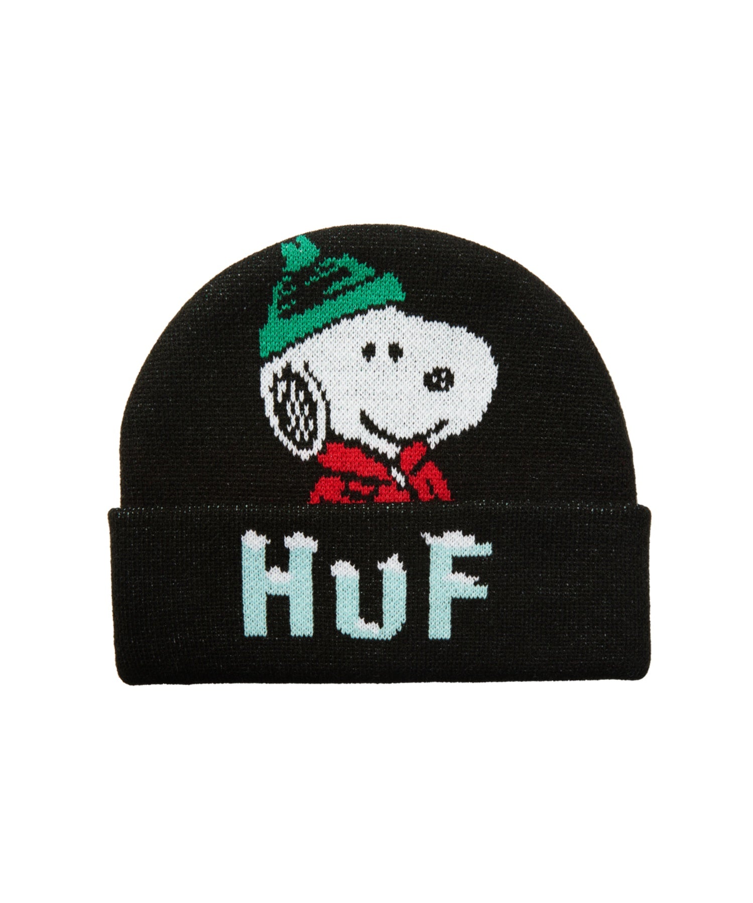 SNOOPY PUFFER CUFF BEANIE