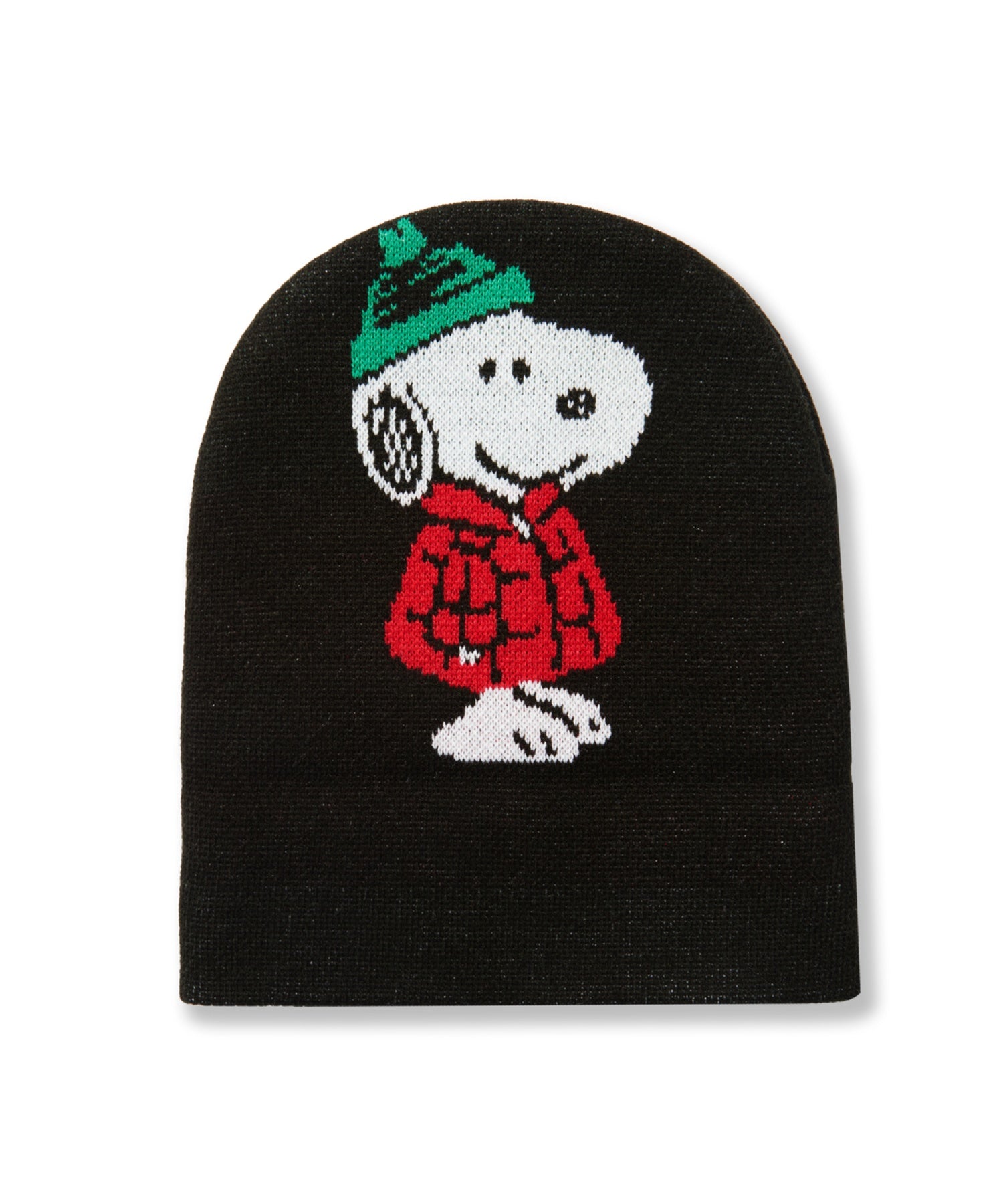 SNOOPY PUFFER CUFF BEANIE